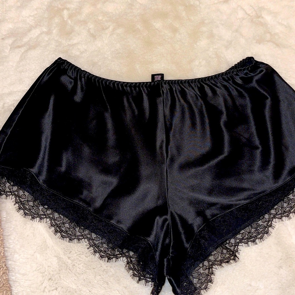 Satin Lace Shorts